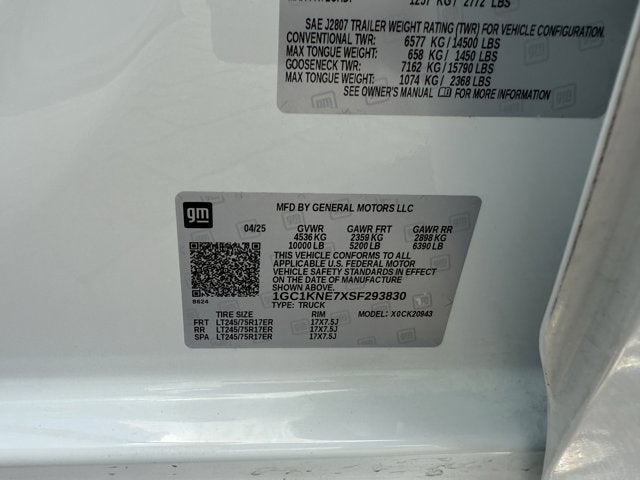 2025 Chevrolet Silverado 2500HD LT