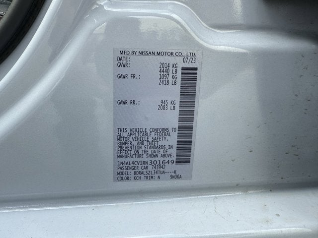 2024 Nissan Altima 2.0 SR