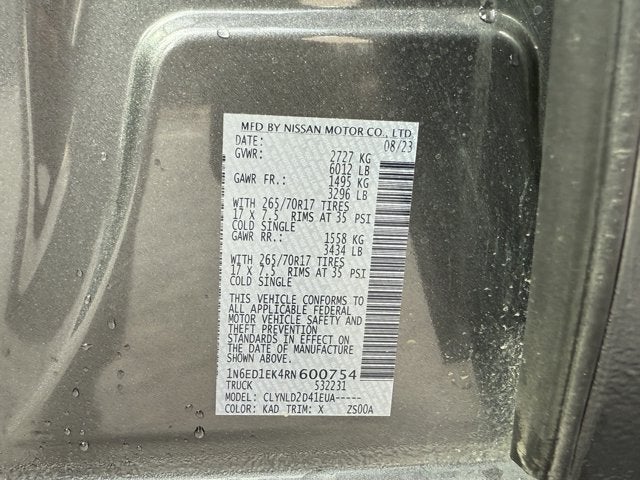 2024 Nissan Frontier PRO-4X