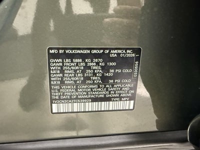 2026 Volkswagen Atlas 2.0T Peak Edition