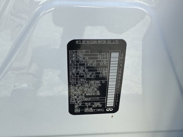 2025 INFINITI QX50 Pure AWD