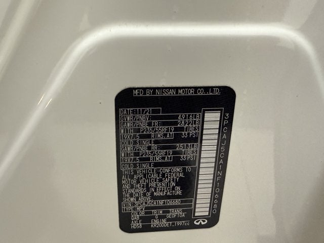 2022 INFINITI QX50 ESSENTIAL FWD