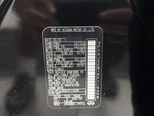 2023 INFINITI QX50 SENSORY AWD