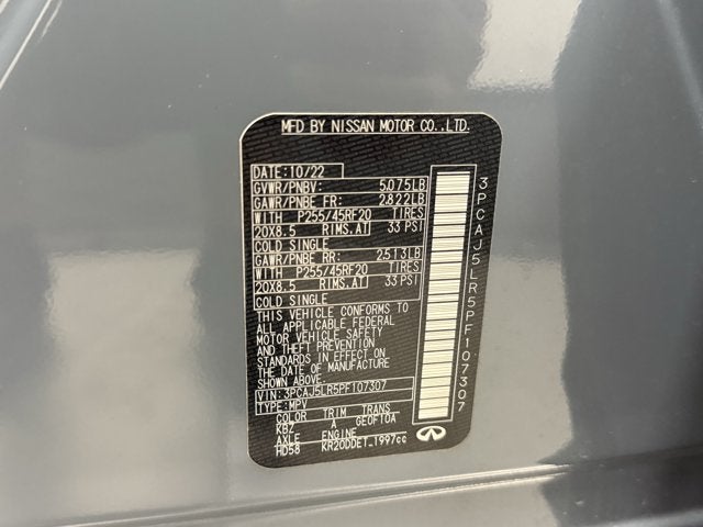 2023 INFINITI QX55 SENSORY AWD