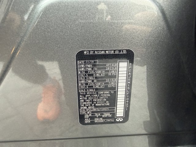 2020 INFINITI QX50 ESSENTIAL