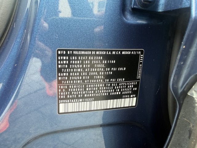 2018 Volkswagen Tiguan SEL Premium