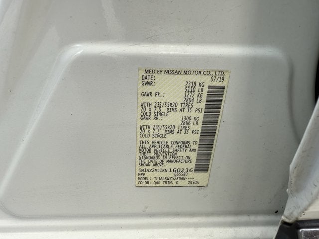 2019 Nissan Murano Platinum