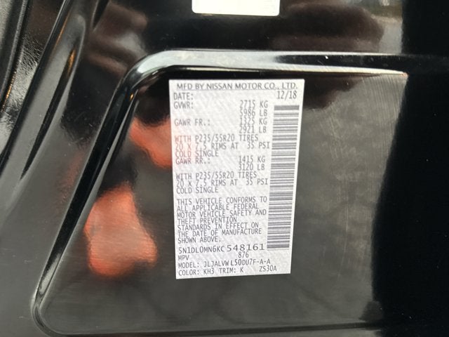 2019 INFINITI QX60 LUXE FWD