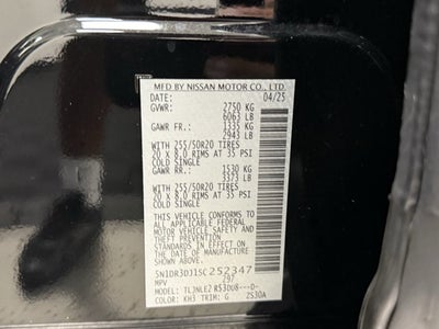 2025 Nissan Pathfinder Platinum