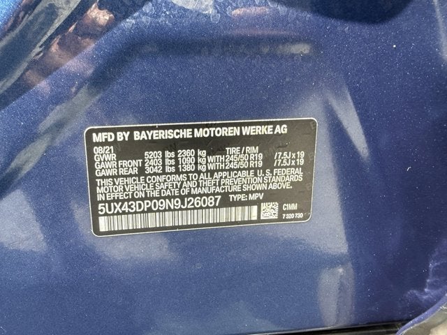 2022 BMW X3 sDrive30i