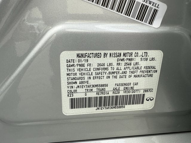 2019 INFINITI Q50 LUXE AWD