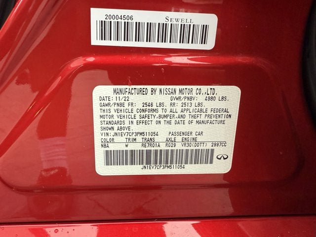 2023 INFINITI Q50 SENSORY RWD