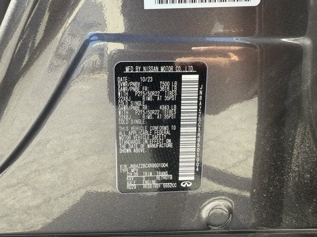 2024 INFINITI QX80 SENSORY 4WD