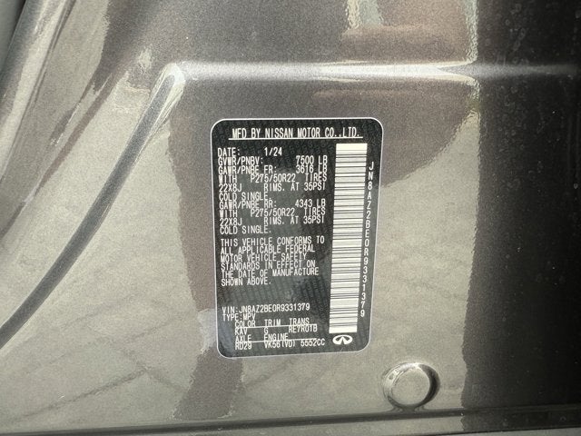 2024 INFINITI QX80 SENSORY 4WD