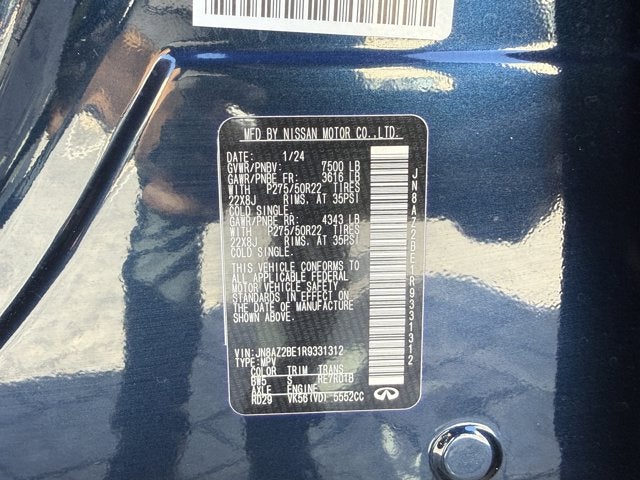 2024 INFINITI QX80 SENSORY 4WD