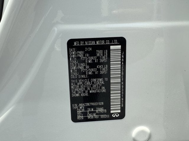 2024 INFINITI QX80 SENSORY 4WD