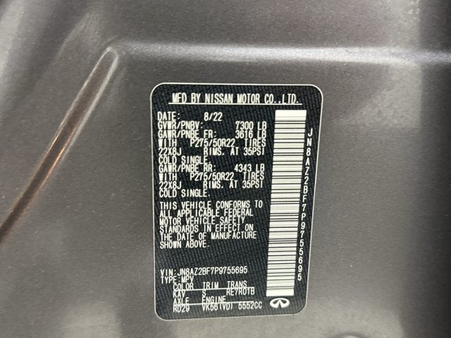 2023 INFINITI QX80 SENSORY RWD