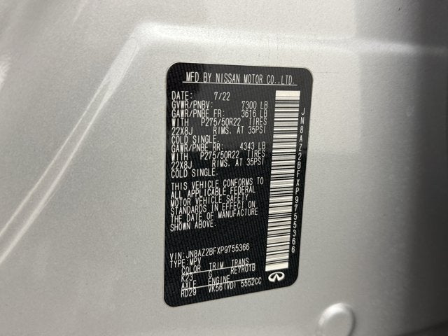 2023 INFINITI QX80 SENSORY RWD