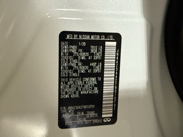 2026 INFINITI QX80 Pure 2WD