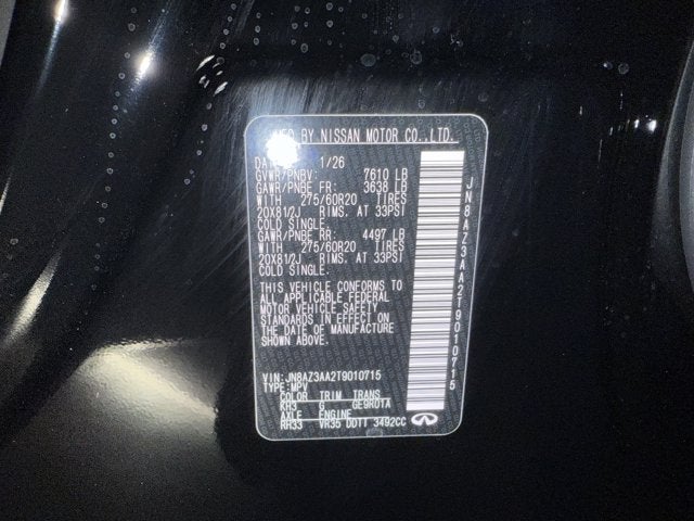 2026 INFINITI QX80 Pure 2WD