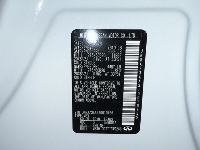 2026 INFINITI QX80 Pure 2WD