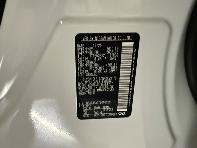 2026 INFINITI QX80 Luxe 2WD