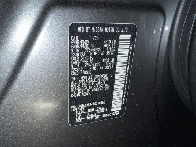 2026 INFINITI QX80 Luxe 2WD