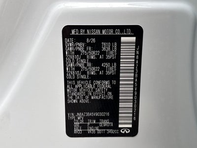 2027 INFINITI QX80 Luxe 2WD