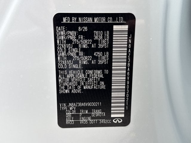 2027 INFINITI QX80 Luxe 2WD