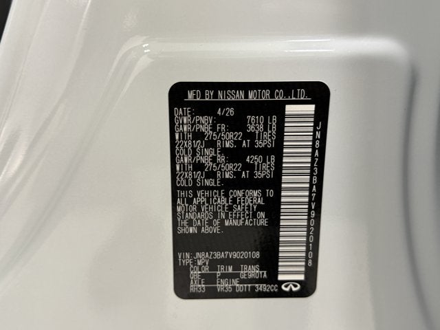 2027 INFINITI QX80 Luxe 2WD