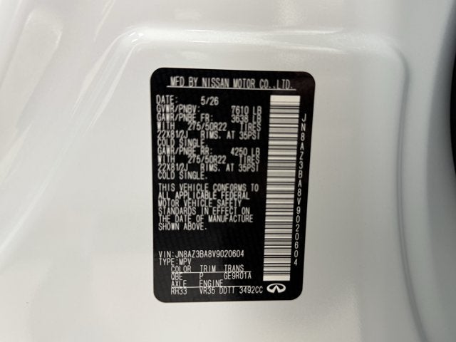 2027 INFINITI QX80 Luxe 2WD