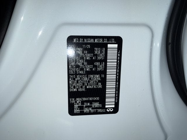 2026 INFINITI QX80 Luxe 2WD