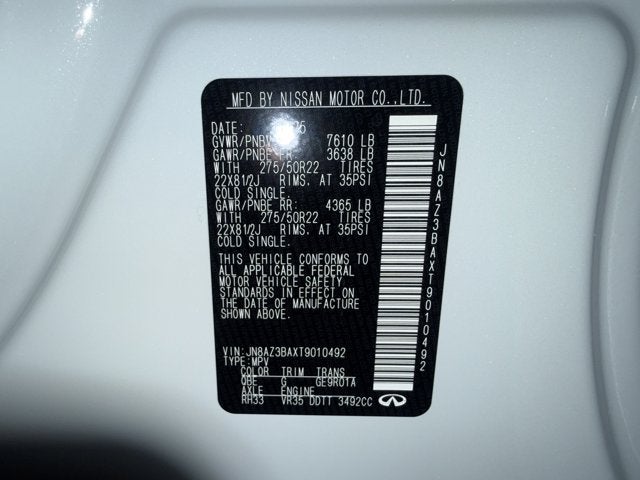 2026 INFINITI QX80 Luxe 2WD