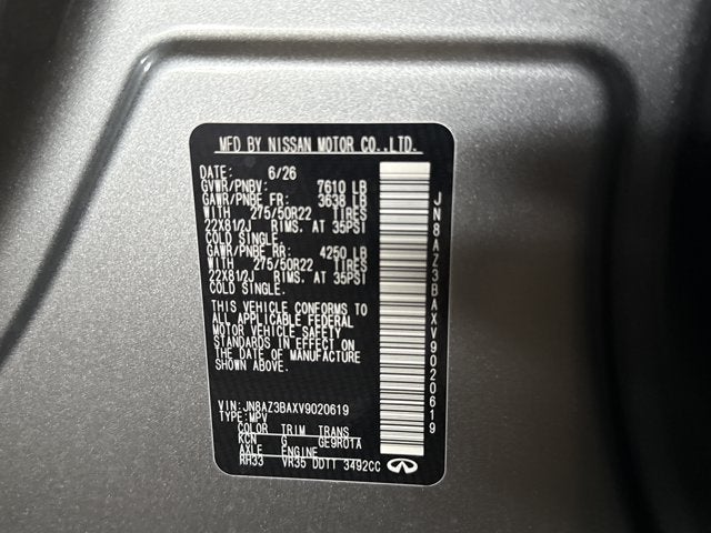 2027 INFINITI QX80 Luxe 2WD