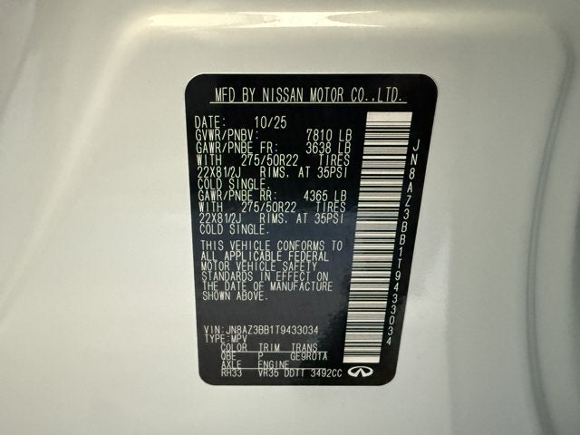 2026 INFINITI QX80 Luxe 4WD