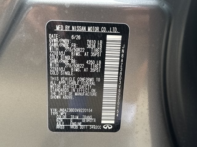 2027 INFINITI QX80 Luxe 2WD