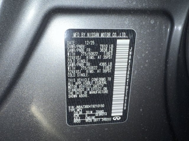 2026 INFINITI QX80 Luxe 2WD