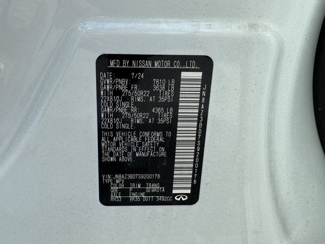 2025 INFINITI QX80 Luxe 2WD