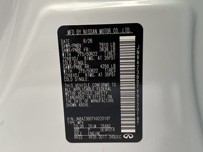 2027 INFINITI QX80 Luxe 2WD