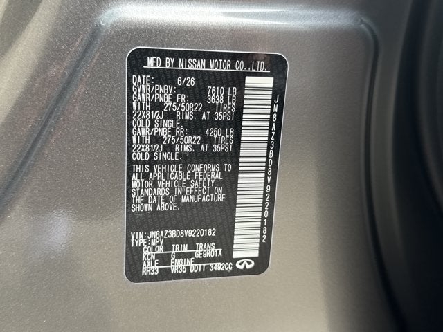 2027 INFINITI QX80 Luxe 2WD