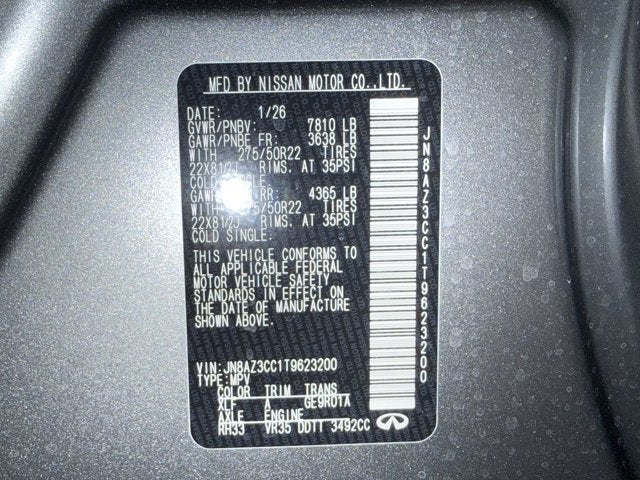 2026 INFINITI QX80 Autograph 4WD