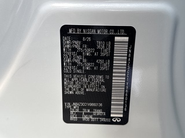 2027 INFINITI QX80 Autograph 4WD