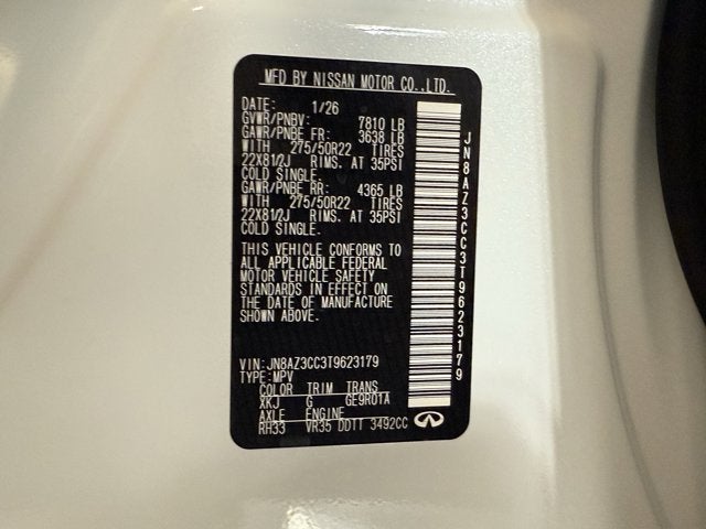 2026 INFINITI QX80 Autograph 4WD