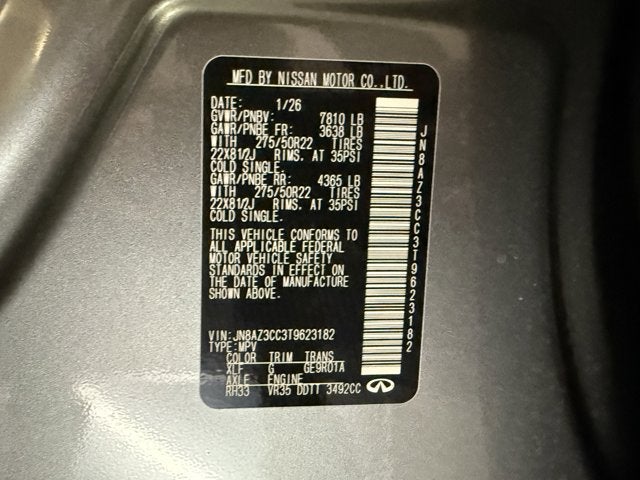 2026 INFINITI QX80 Autograph 4WD