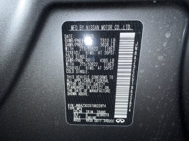 2026 INFINITI QX80 Autograph 4WD