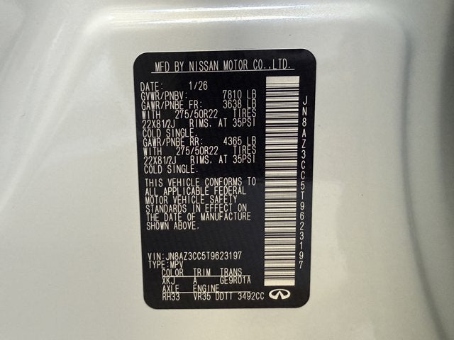 2026 INFINITI QX80 Autograph 4WD