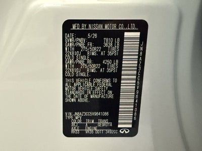 2027 INFINITI QX80 Autograph 4WD