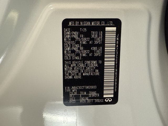 2026 INFINITI QX80 Autograph 4WD