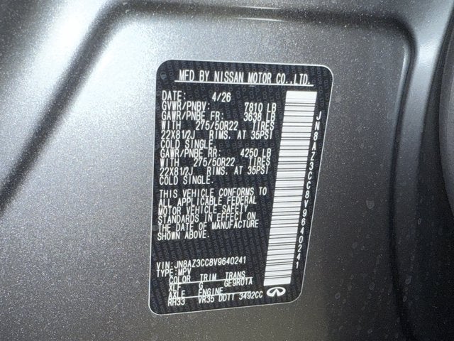 2027 INFINITI QX80 Autograph 4WD