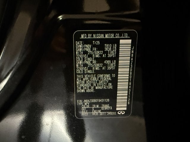 2026 INFINITI QX80 Sport 4WD